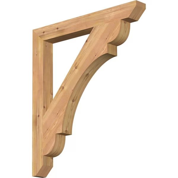 Olympic Slat Smooth Bracket, Western Red Cedar, 3 1/2